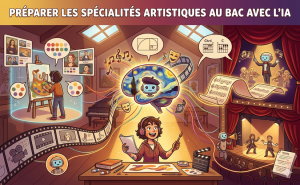 Lire la suite à propos de l’article Préparer les spécialités artistiques au bac avec l&rsquo;IA