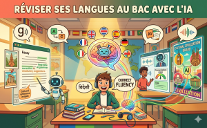 Lire la suite à propos de l’article Réussir les épreuves de langues au bac avec l&rsquo;IA : oral et écrit