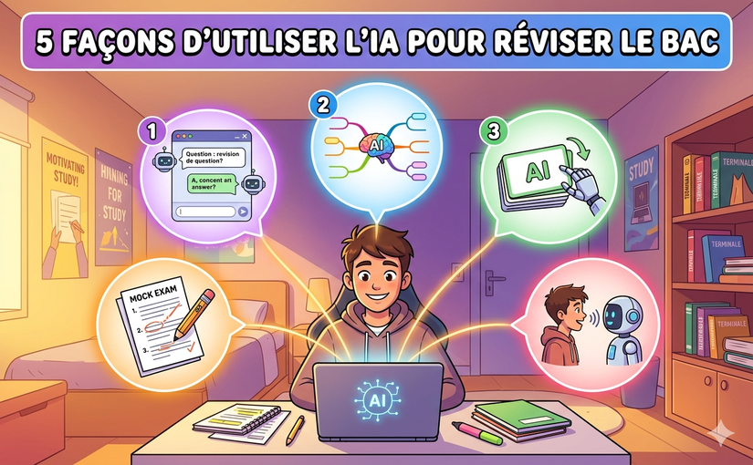 Reviser 5 façons d'utiliser l'IA pour réviser le bac en Terminale - coursenvrac