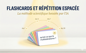 Lire la suite à propos de l’article Flashcards, répétition et IA : méthode de mémorisation pour le bac