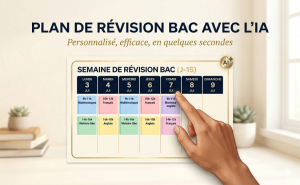 Lire la suite à propos de l’article Construire son plan de révision pour le bac avec l&rsquo;IA