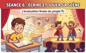 Lire la suite à propos de l’article Séance 6 sur la comédie : écrire et jouer sa scène en 5e